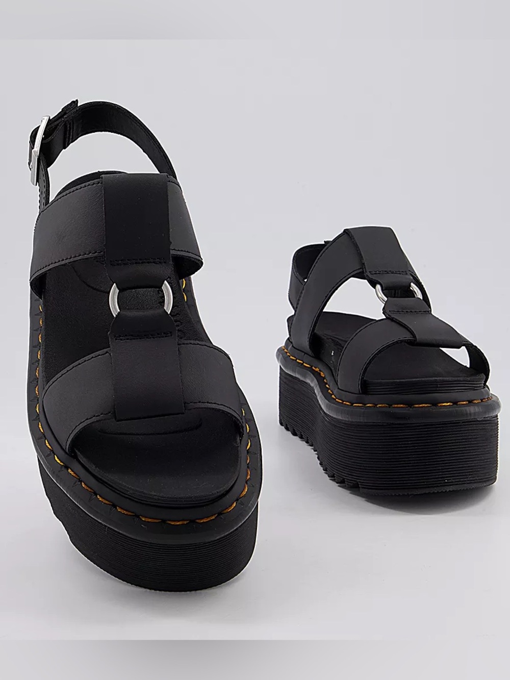 Dr. Martens Francis Leather Platform Strap Sandals
